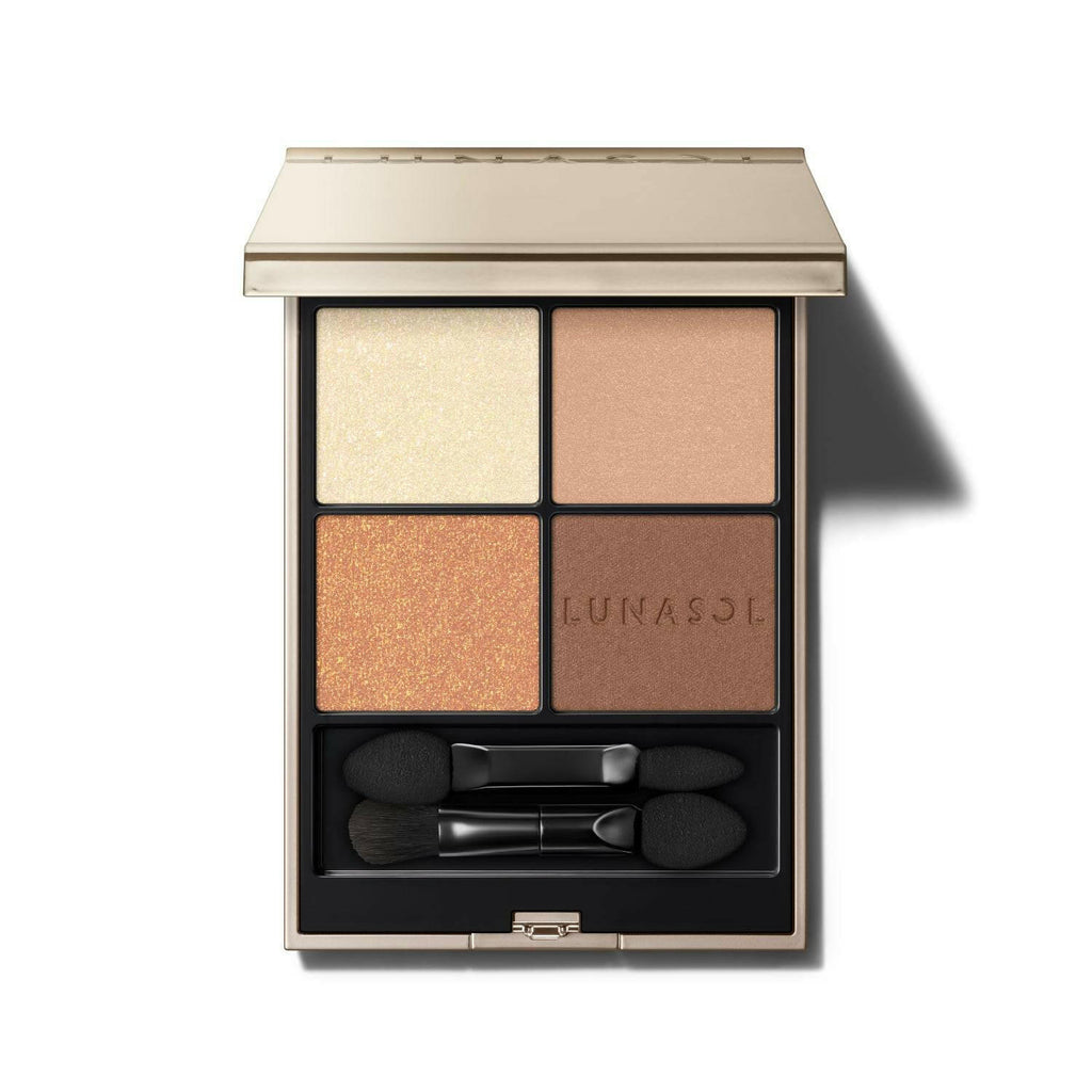 Lunasol Eye Coloration palette showcasing vibrant and elegant shades for a sophisticated makeup look