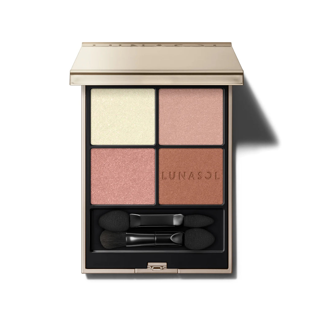 Lunasol Eye Coloration palette showcasing vibrant and elegant shades for a sophisticated makeup look