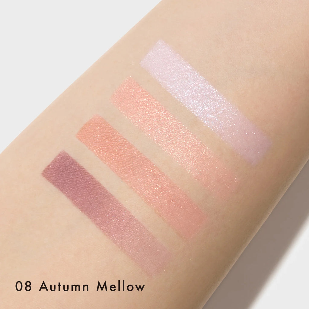 Lunasol Eye Coloration palette showcasing vibrant and elegant shades for a sophisticated makeup look