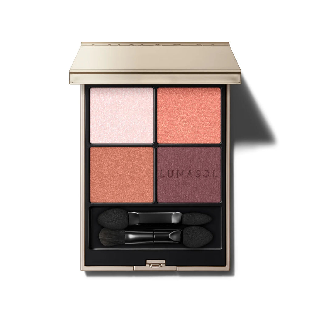 Lunasol Eye Coloration palette showcasing vibrant and elegant shades for a sophisticated makeup look
