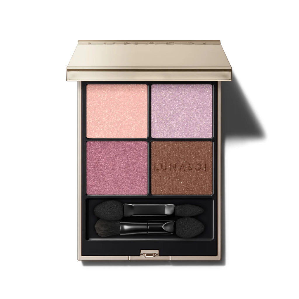 Lunasol Eye Coloration palette showcasing vibrant and elegant shades for a sophisticated makeup look