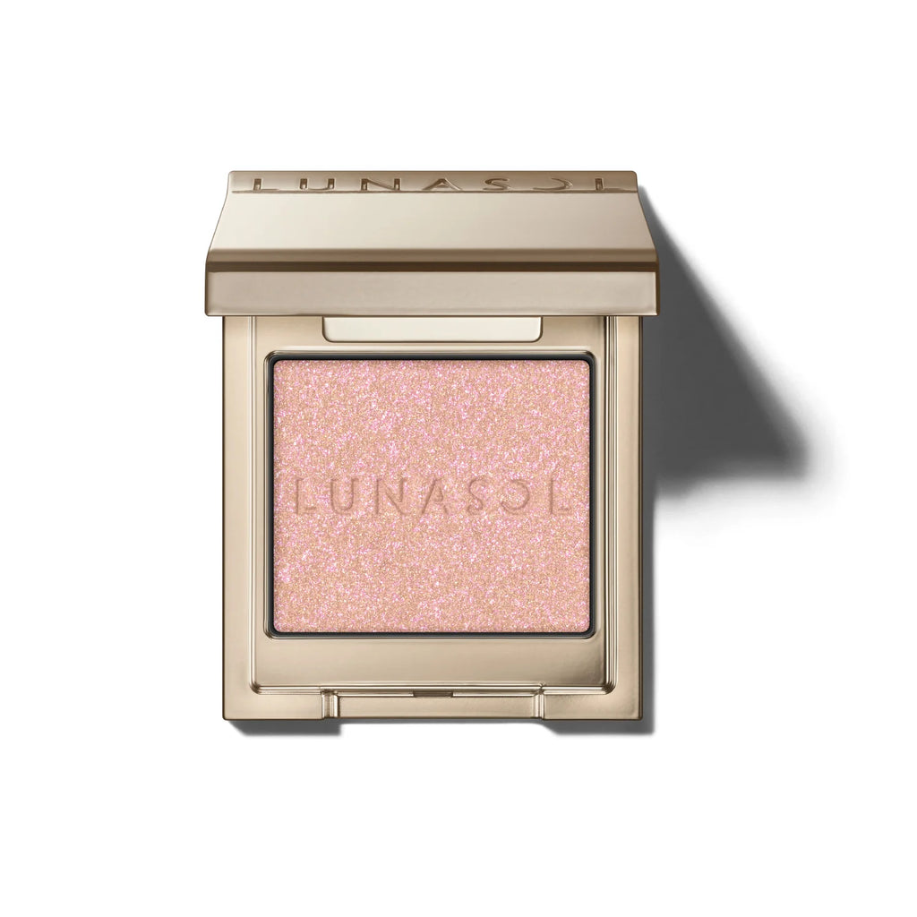 Lunasol Mono Eye Coloration palette displaying neutral and vivid eyeshadow shades for a professional makeup look