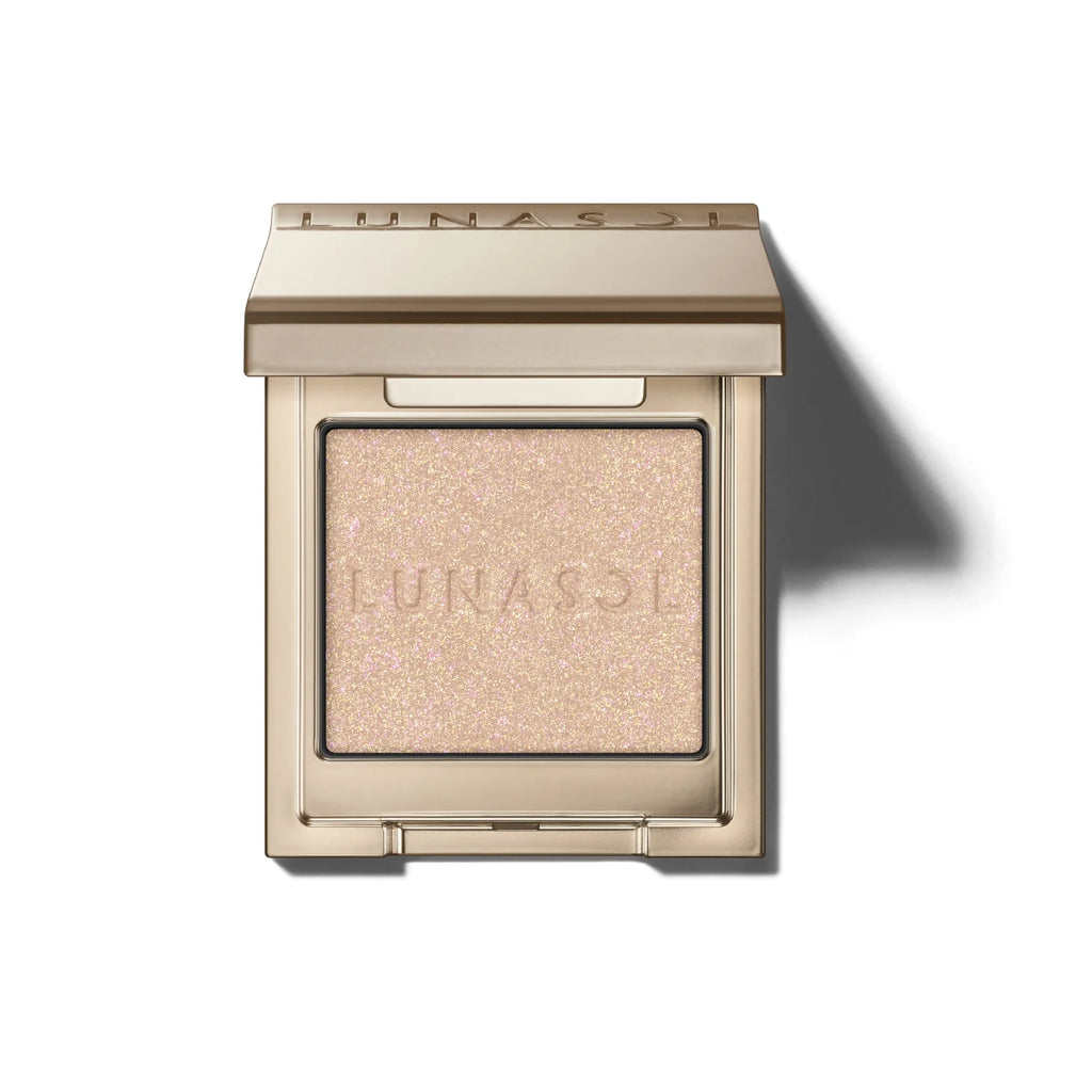 Lunasol Mono Eye Coloration palette displaying neutral and vivid eyeshadow shades for a professional makeup look