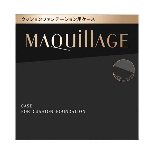 Maquillage cushion foundation case packaging in black and gold. A stylish and durable case for securely holding the cushion foundation refill.