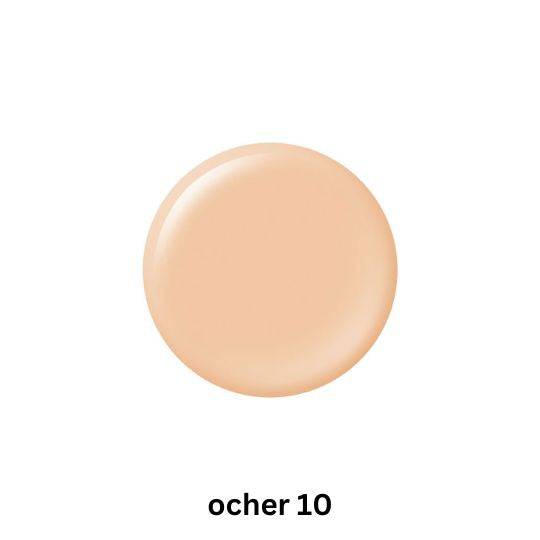 Maquillage Dramatic Essence Liquid foundation shade Ocher 10, a light beige tone for a natural, poreless finish with SPF50+ protection.