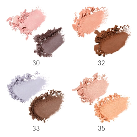 Mimc Bio Moisture Shadow featuring bronze and reddish-brown shades in a compact case. Perfect for a warm, smoky eye look.