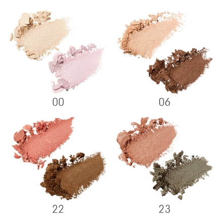 Mimc Bio Moisture Shadow featuring bronze and reddish-brown shades in a compact case. Perfect for a warm, smoky eye look.