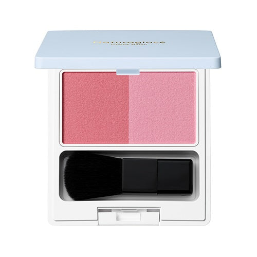 Naturaglacé Cheek Blush duo color palette for a natural, radiant look enhancing facial beauty effectively.