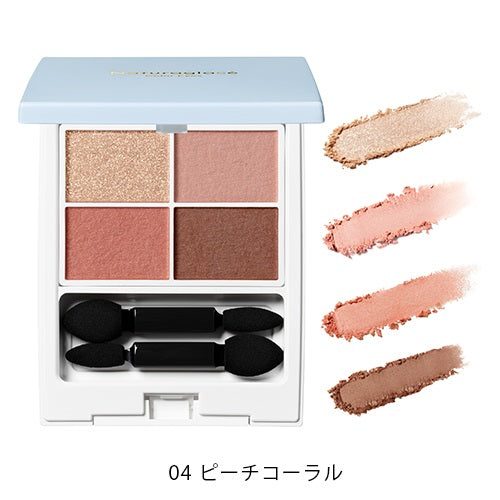Naturaglacé Color Eyes eye shadow palette featuring four vibrant colors for versatile makeup looks
