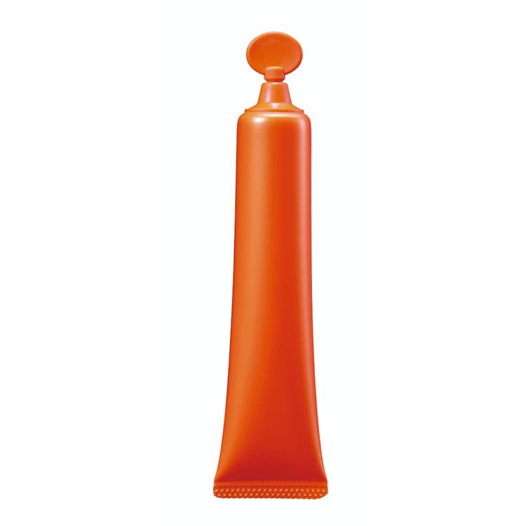 Pola Wrinkle Shot Anti-Aging Cream in a sleek orange tube, designed to target fine lines and improve skin texture.