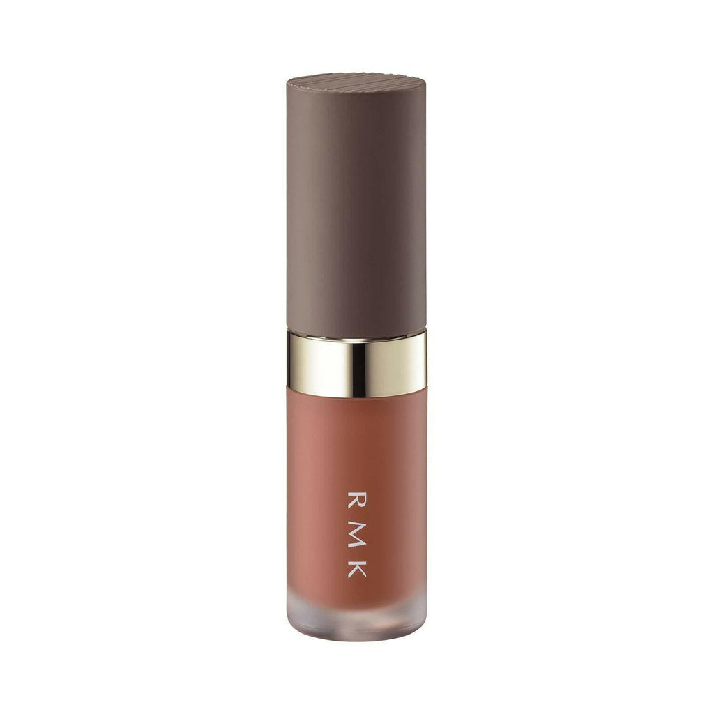 RMK Liquid Lip Color 4.3g in a sleek bottle with a brown cap, offering a moisturizing formula for vibrant lip color.