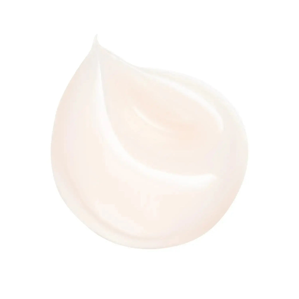 Close-up of the smooth, creamy texture of Shiseido Vital Perfection Uplifting and Firming Cream 50g for anti-aging skincare.