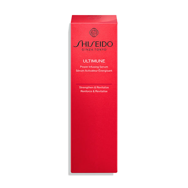Shiseido Ultimune Serum enhancing glowing skin with advanced hydration and anti-aging properties