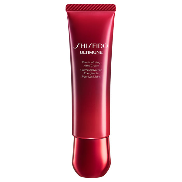 Shiseido Ultimune hand cream providing deep hydration and skin protection for daily care
