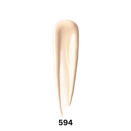 Shu Uemura Unlimited Care Tsuya Serum Foundation 35ml in shade 594, showcasing a creamy beige tone with a smooth texture for flawless coverage.
