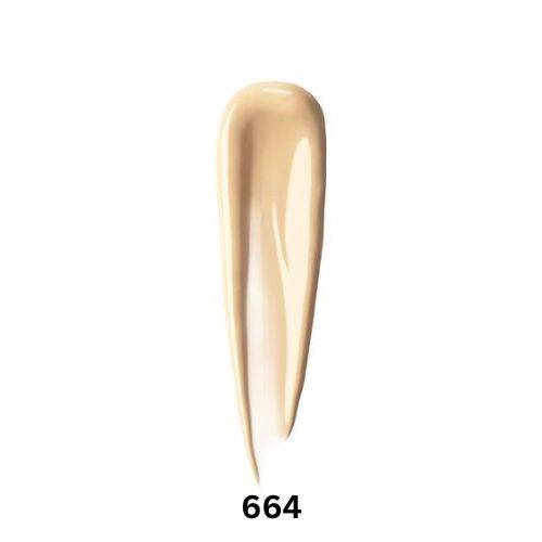 Shu Uemura Unlimited Care Tsuya Serum Foundation 35ml in shade 664, showcasing a creamy beige tone with a smooth texture for flawless application.