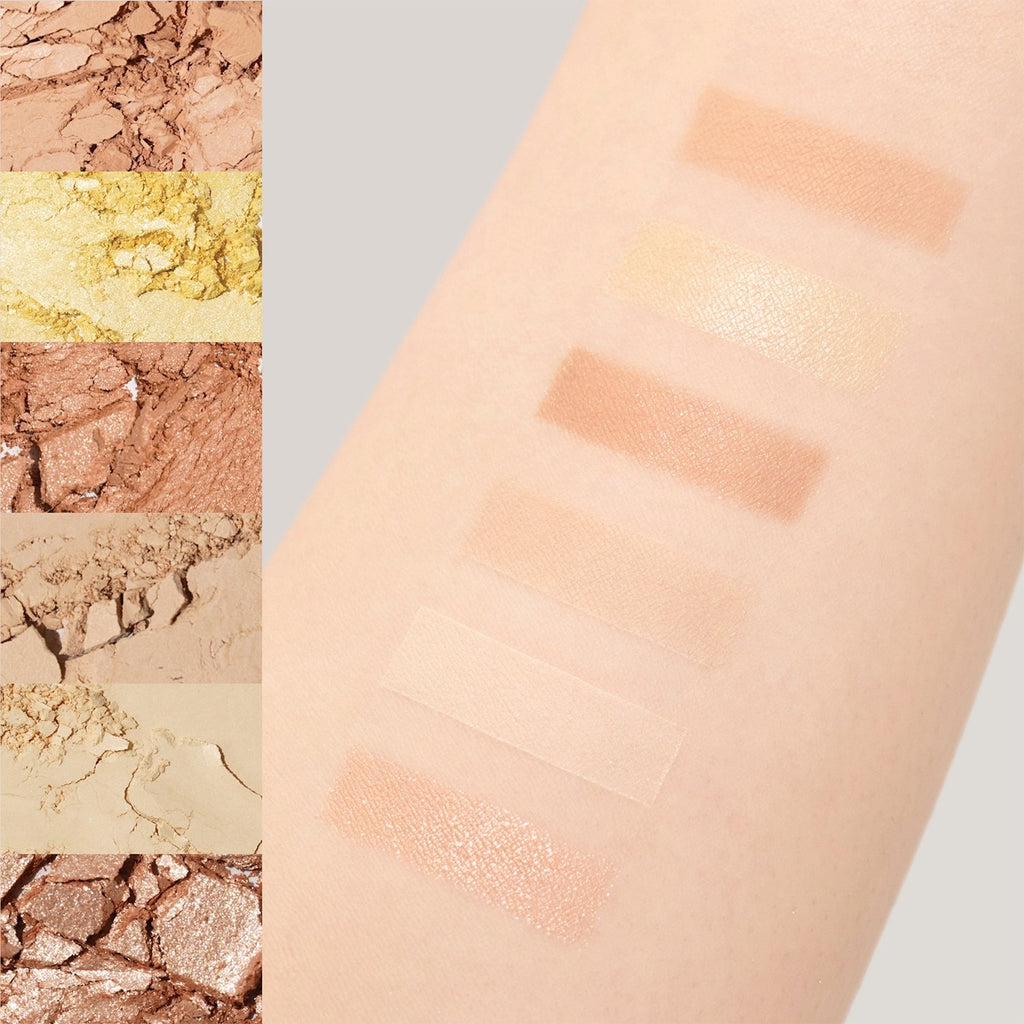 Snidel beauty eye shadow blush color palette showcasing vibrant, high-quality makeup essentials for a flawless look.