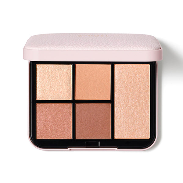 Snidel Beauty Face Stylist palette showcasing versatile face makeup for radiant, professional results