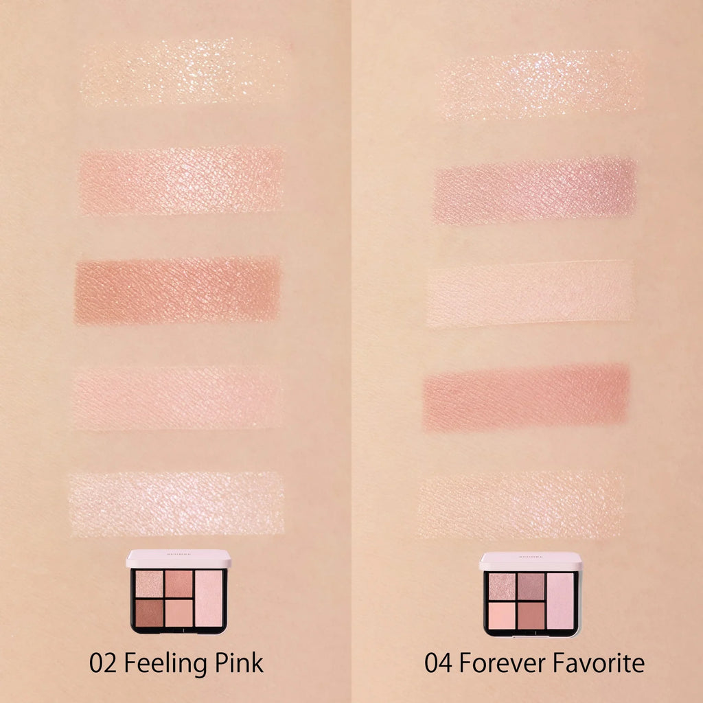 Snidel Beauty Face Stylist palette showcasing versatile face makeup for radiant, professional results