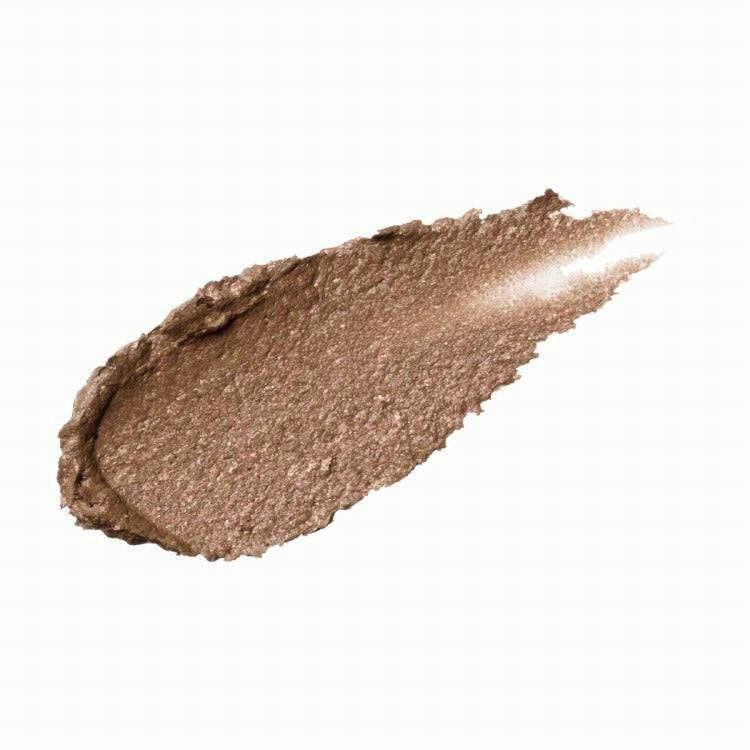Swatch of Suqqu Liquid Luster Eyes 7.3g in a rich bronze shade, highlighting its smooth and luminous finish.