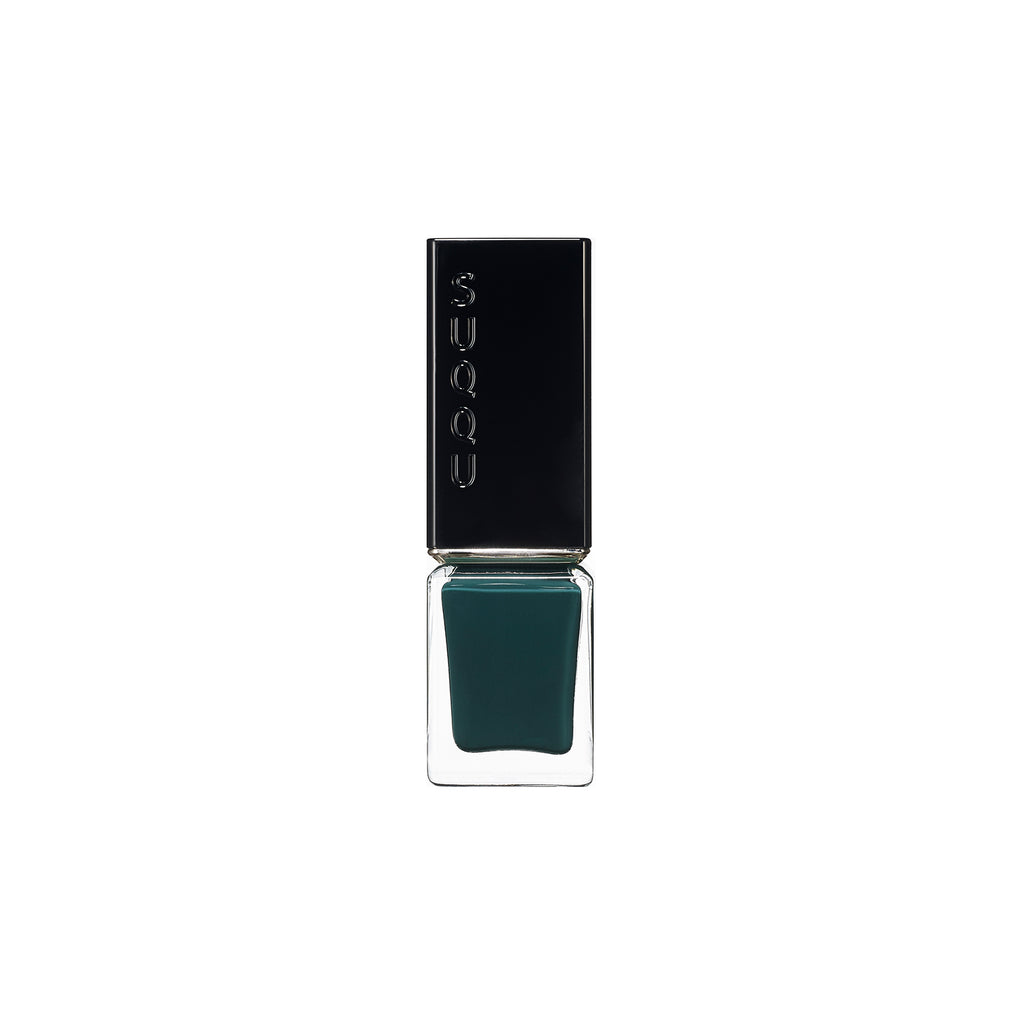 Suqqu Nail Color Polish in a rich teal shade, part of the Tokyo Beauty Box collection for vibrant nail care.