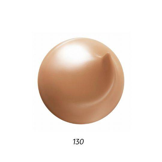 Shade 130 of Suqqu The Foundation 30g, a medium beige tone with a creamy texture for a smooth and radiant finish.