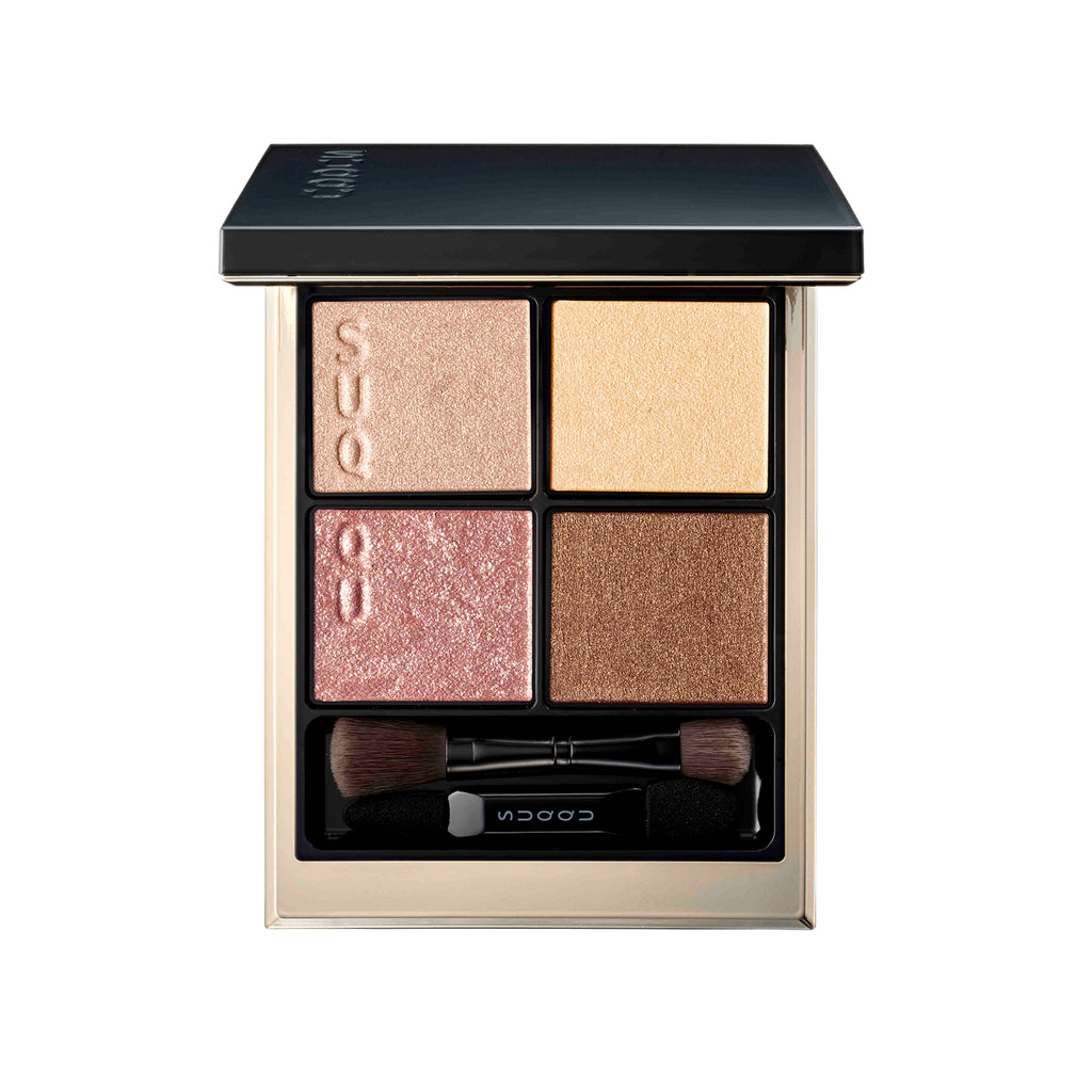 Suqqu eyeshadow palette featuring four harmonious colors for vibrant eye makeup and flawless application.