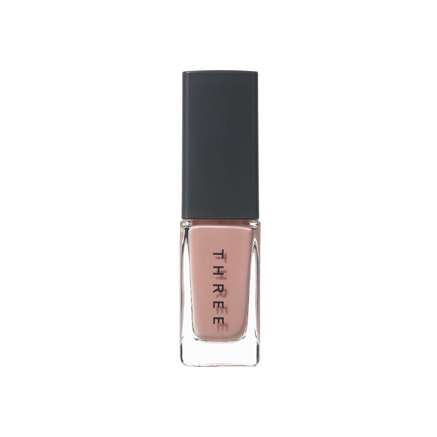 Three Nail Lacquer 7ml in nude beige shade, perfect for natural and understated nail designs. Part of Tokyo Beauty Box collection.