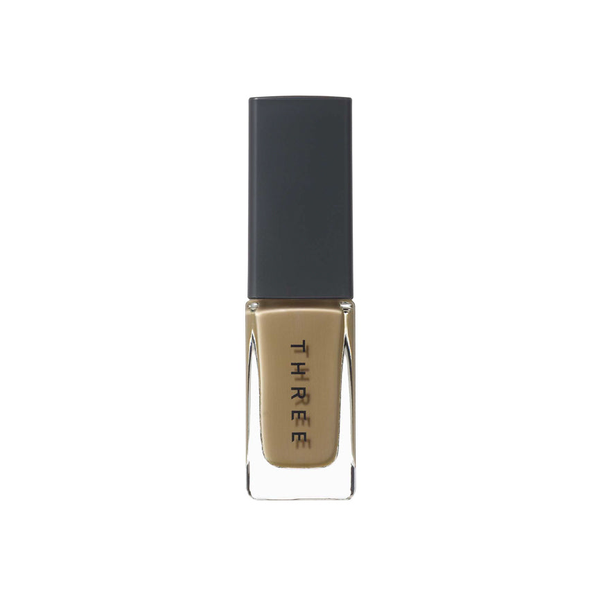 Three Nail Lacquer 7ml in taupe brown shade, perfect for neutral and sophisticated nail designs. Part of Tokyo Beauty Box collection.