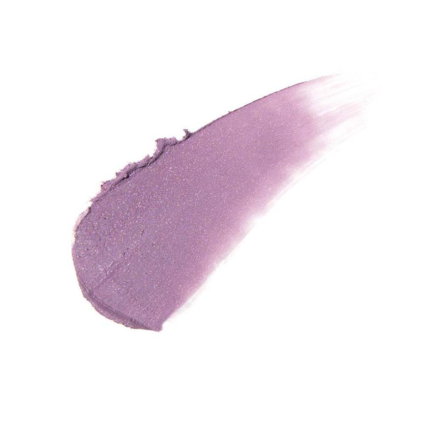 Swatch of purple shade from Three Glam Tone Color Custard, highlighting its smooth texture and vibrant pigmentation for multi-use.