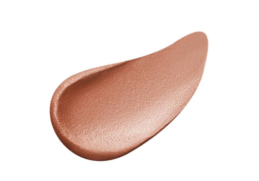 Close-up of Clé de Peau Beauté Rouge Allève Matte lipstick in a subtle nude shade with a velvety matte texture.