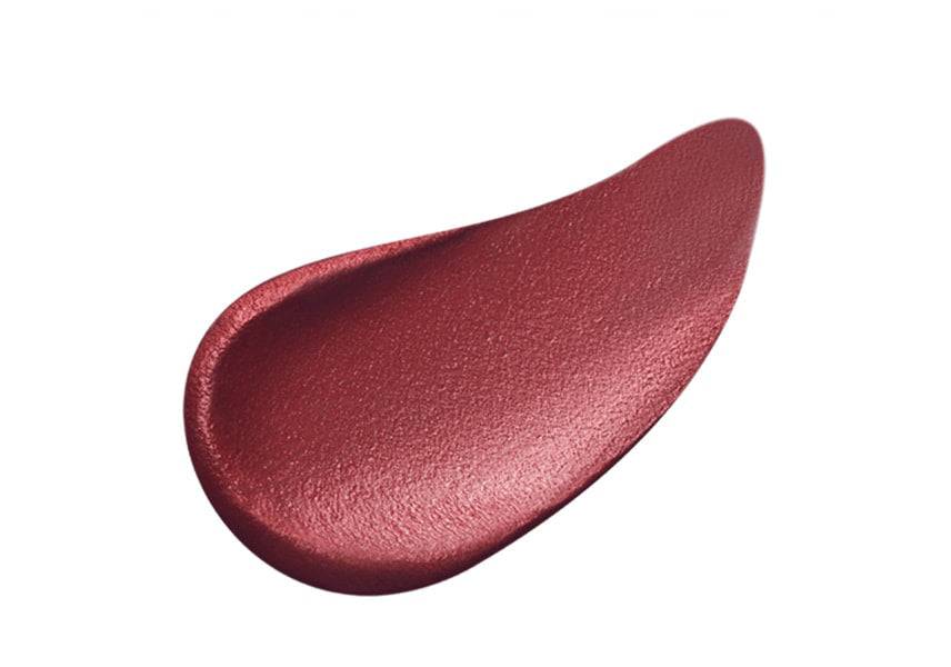 Clé de Peau Beauté Rouge Allève Matte 4g lipstick swatch in a rich, velvety red shade with a smooth, matte texture for luxurious lip makeup.