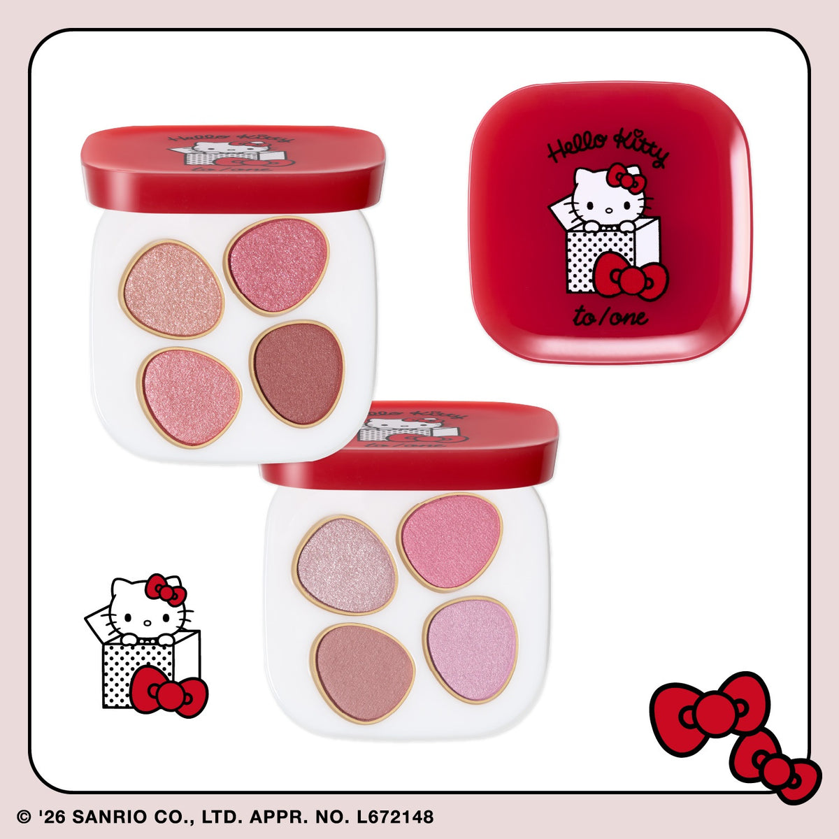 to/one × Hello Kitty Petal Float Eye Palette | Tokyo Beauty Box