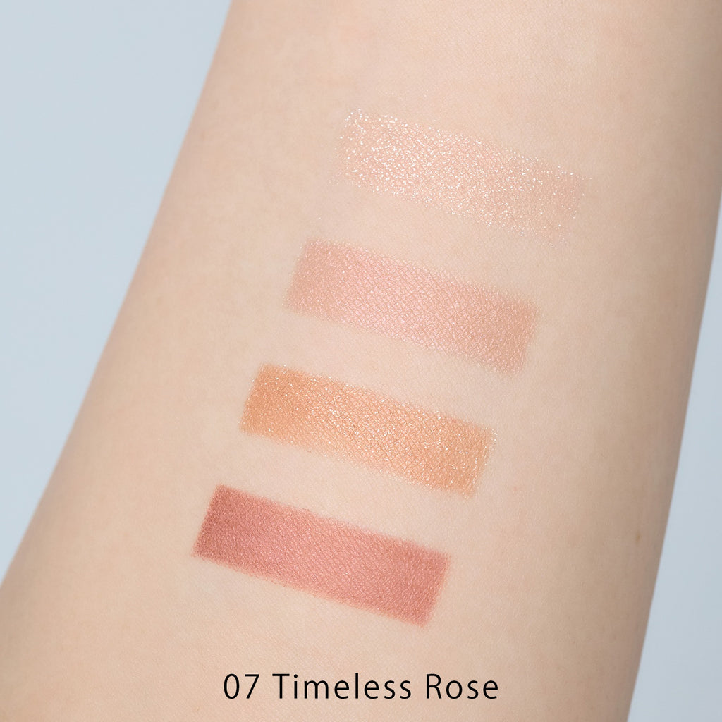Petal palette eyeshadow showcasing harmonious ton/one shades for elegant makeup looks