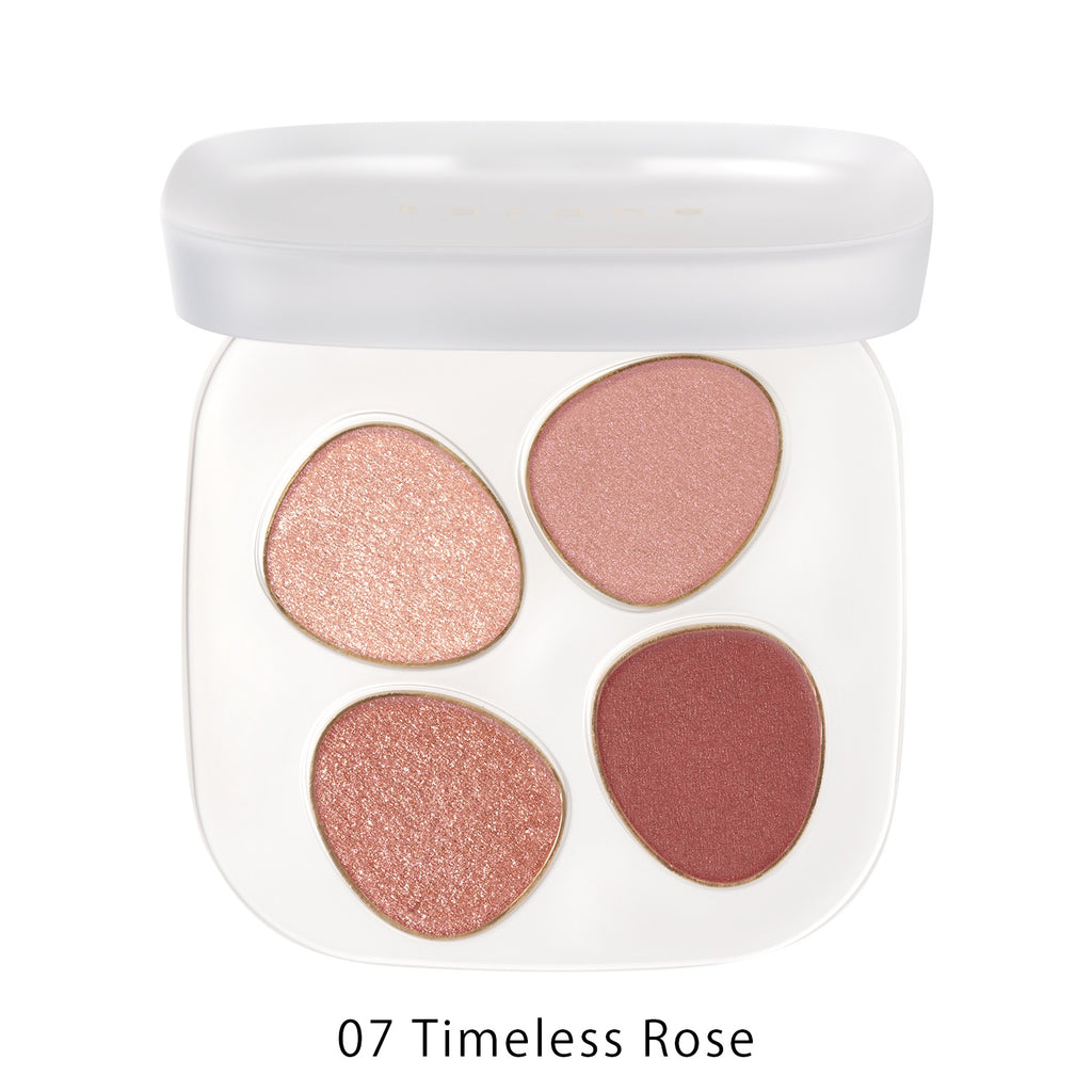 Petal palette eyeshadow showcasing harmonious ton/one shades for elegant makeup looks
