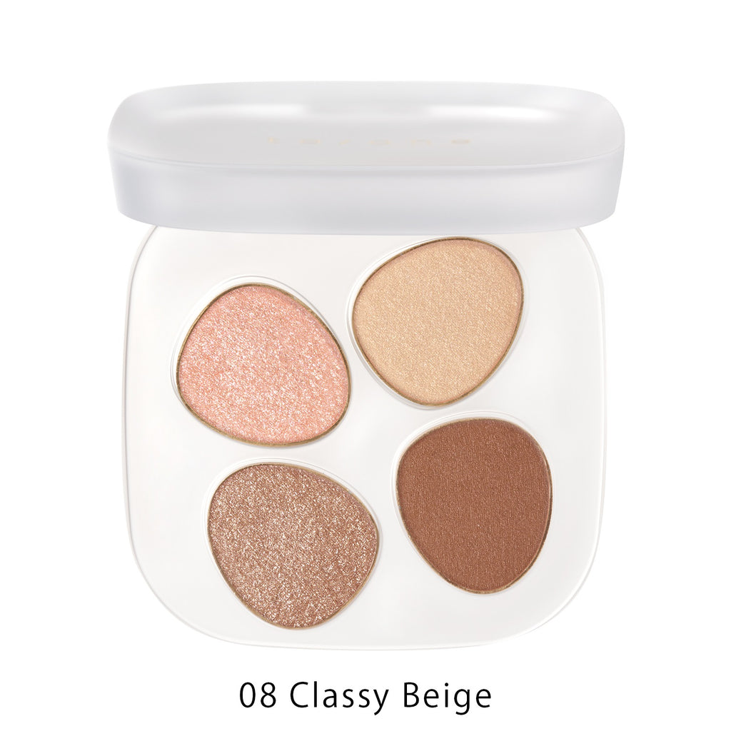 Petal palette eyeshadow showcasing harmonious ton/one shades for elegant makeup looks
