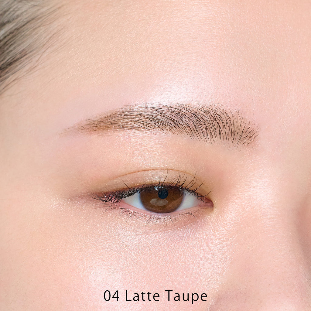 Elegant petal-shaped eyebrow design enhanced with natural bio-eyeshadow for a sophisticated look