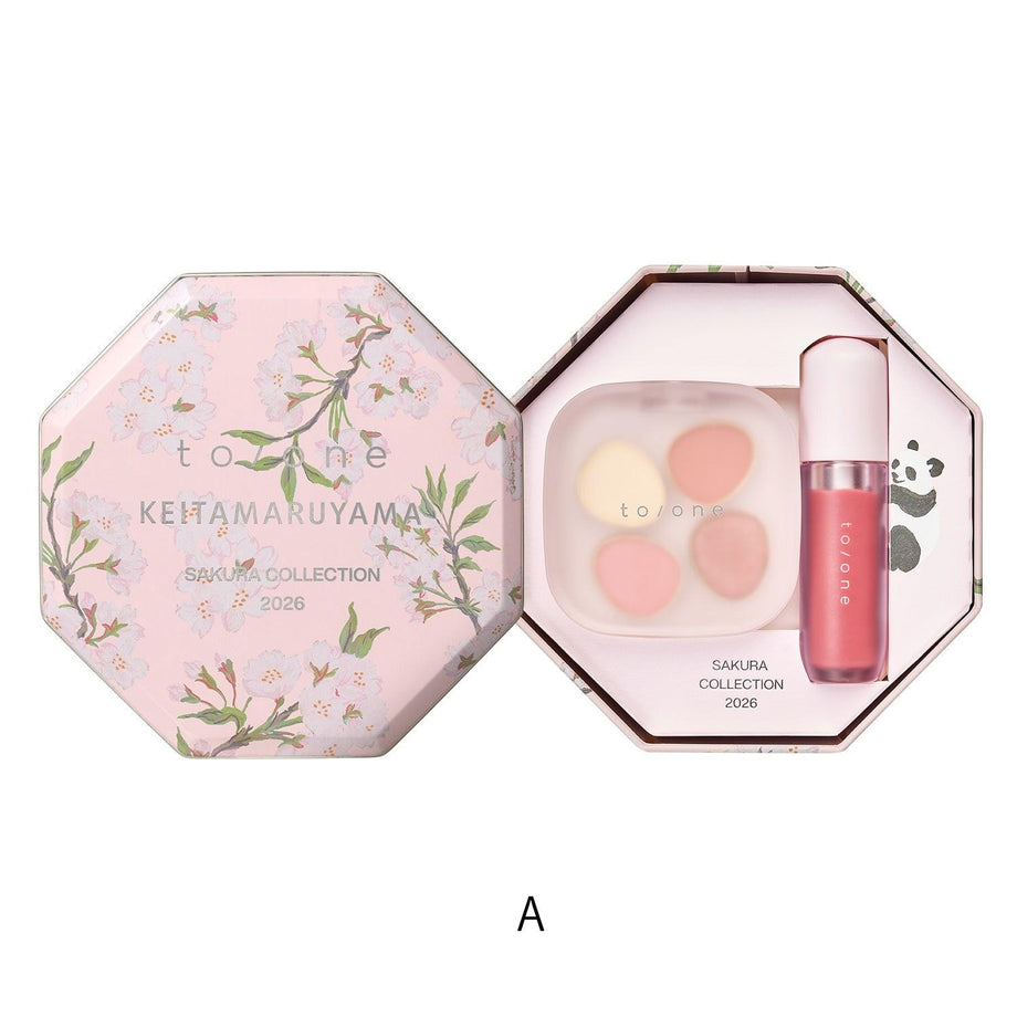 【to/one】SAKURA COLLECTION2026アイシャドウ、リップ to/one×KEITAMARUYAMA 2026 Tone Sakura Duo | Tokyo Beauty Box